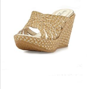 Eric Javits Edy Wedge Sandal Sz 8.5 NWT